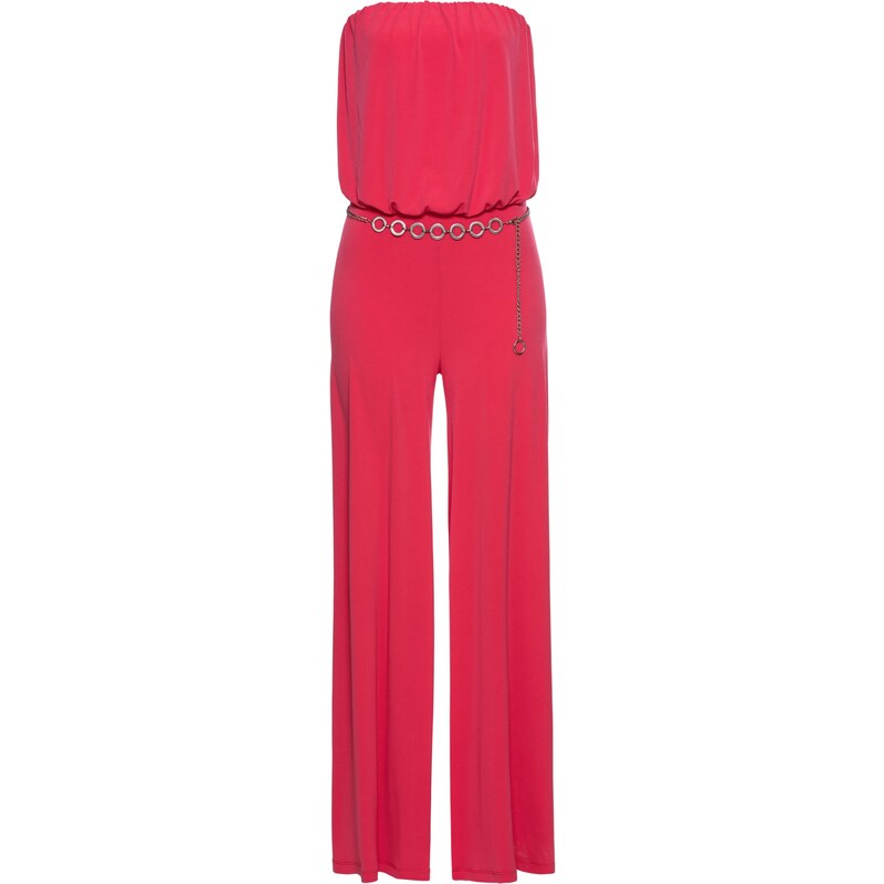 BODYFLIRT boutique Schulterfreier Jumpsuit ohne Ärmel in pink von bonprix