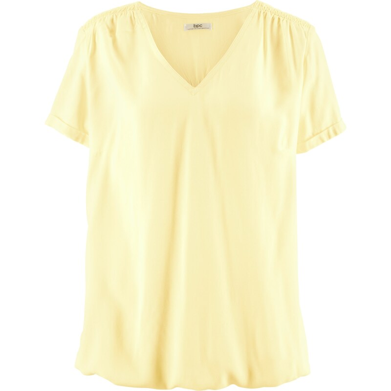 bpc bonprix collection Bluse mit halblangen Ärmeln halber Arm in gelb von bonprix