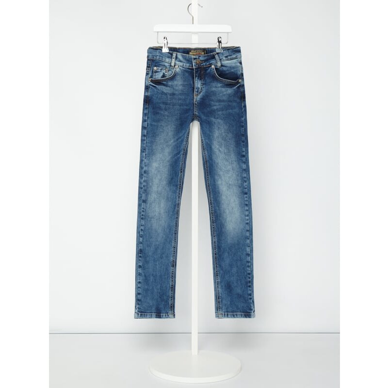 Blue Effect Skinny Fit Acid Washed 5-Pocket-Jeans