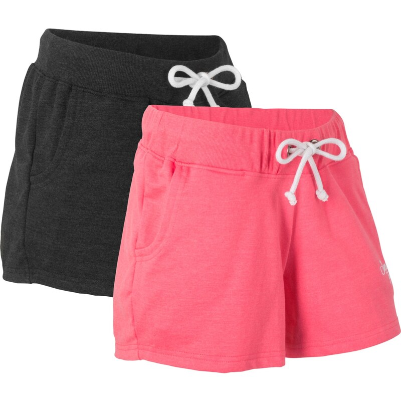 bpc bonprix collection Sweat-Shorts (2er-Pack) in pink für Damen von bonprix