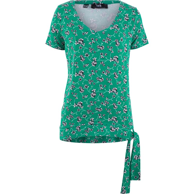 bpc bonprix collection Shirt zum Binden kurzer Arm in grün für Damen von bonprix