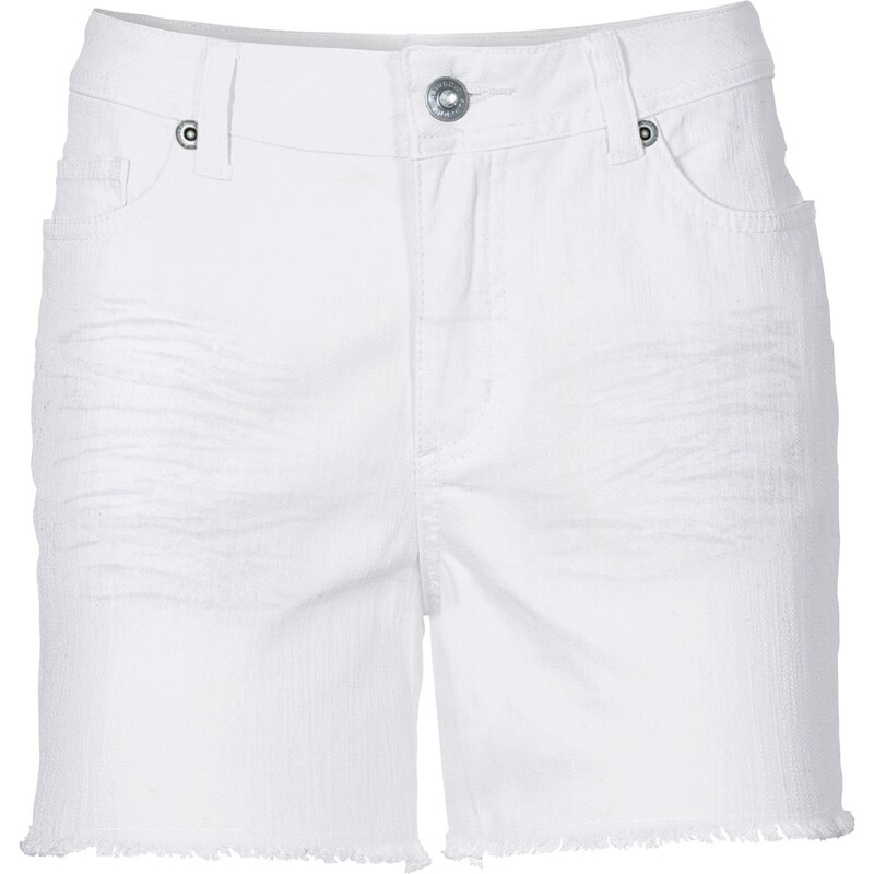 RAINBOW Twill-Shorts in weiß für Damen von bonprix