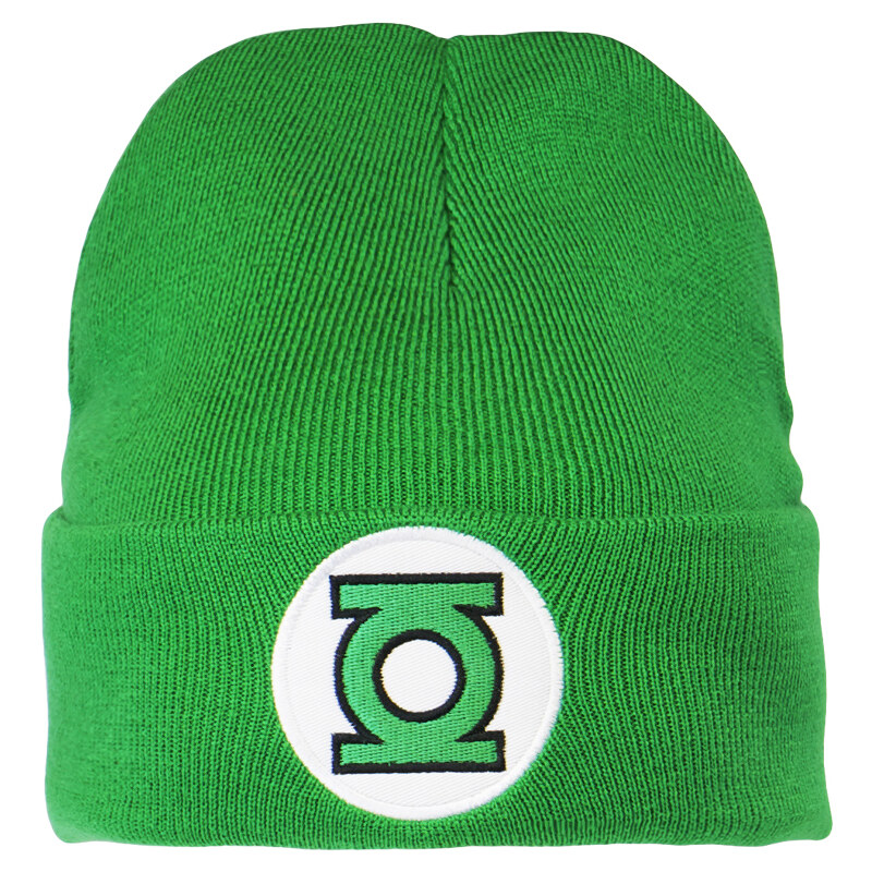LOGOSHIRT Strickmütze Green Lantern Logo