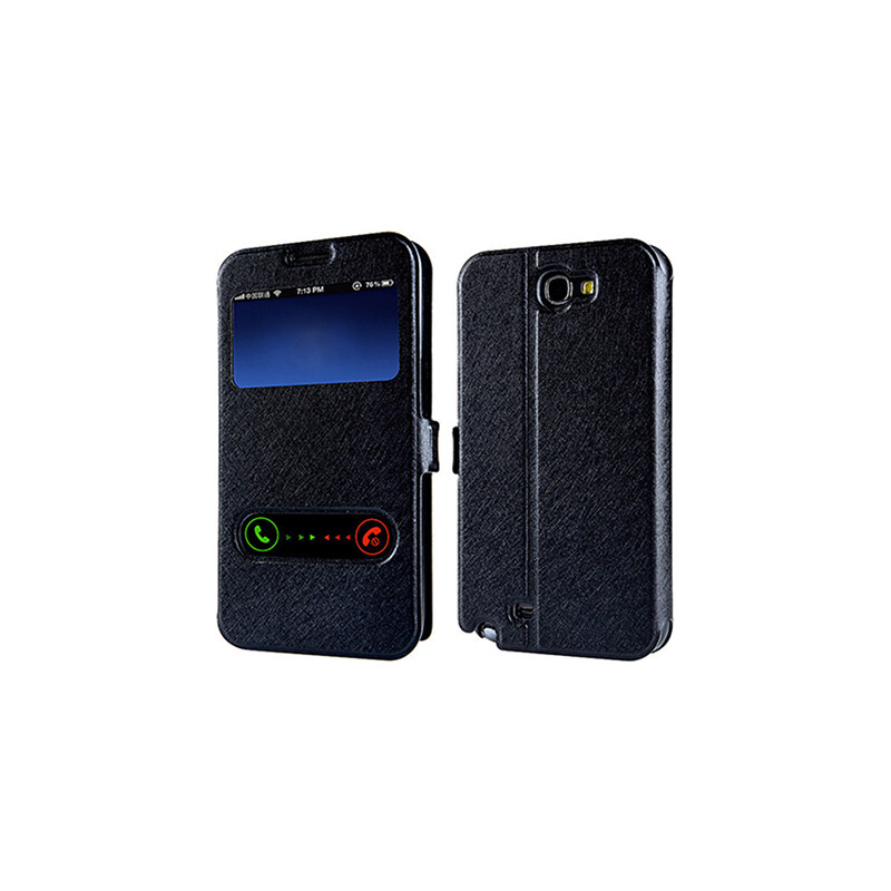 Lesara Flipcase für Samsung Galaxy S5/S6 - Schwarz - Samsung S5