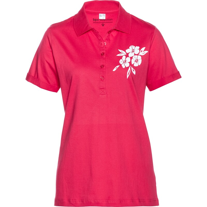 bpc selection Poloshirt halber Arm in pink (Rundhals) für Damen von bonprix