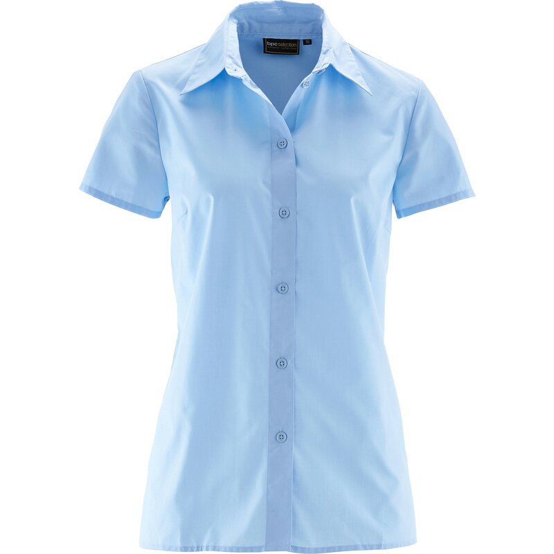 bpc selection Kurzarm-Bluse in blau von bonprix