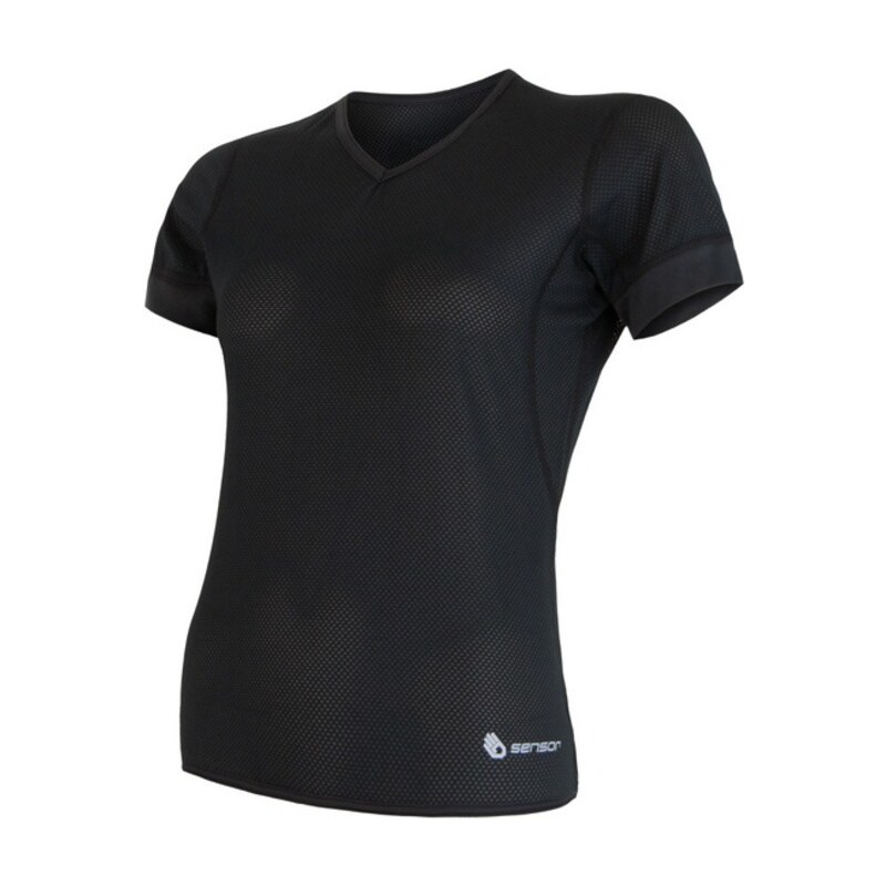 Damen T-Shirt Sensor Coolmax Fresh Air V-Ausschnitt black 17100021