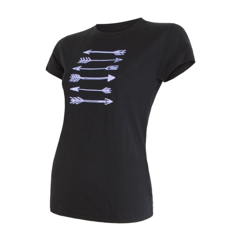 Damen T-Shirt Sensor MERINO WOOL PT pfeile black 17100054