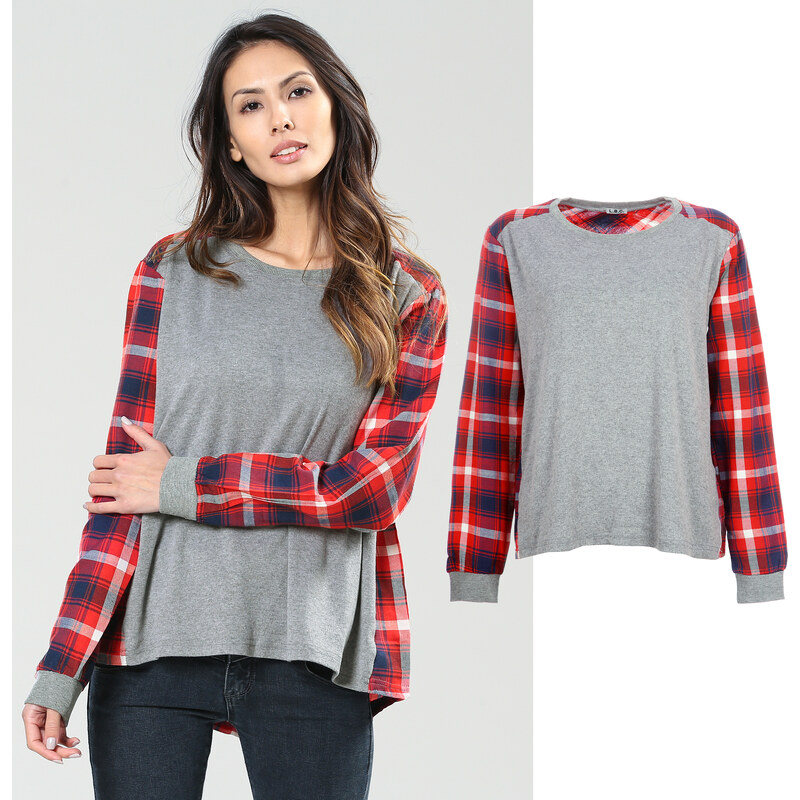 Lesara Sweater im Karo-Design - XS