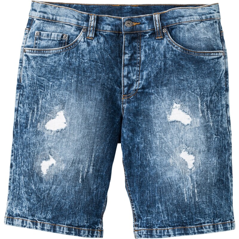 RAINBOW Stretch-Jeans-Bermuda in blau für Herren von bonprix