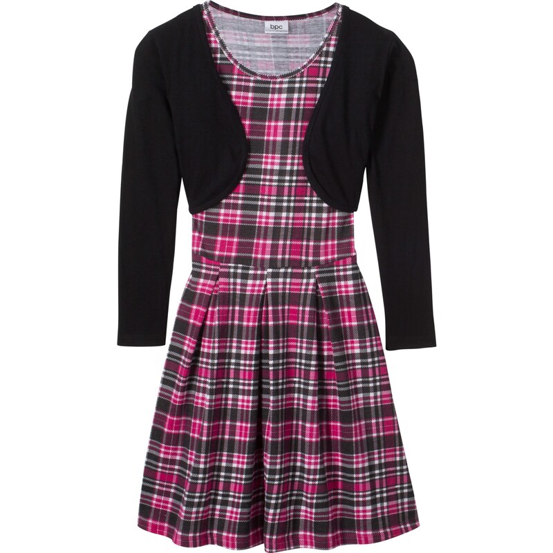 bpc bonprix collection Kleid + Bolero (2-tlg.) langarm in pink für Mädchen von bonprix