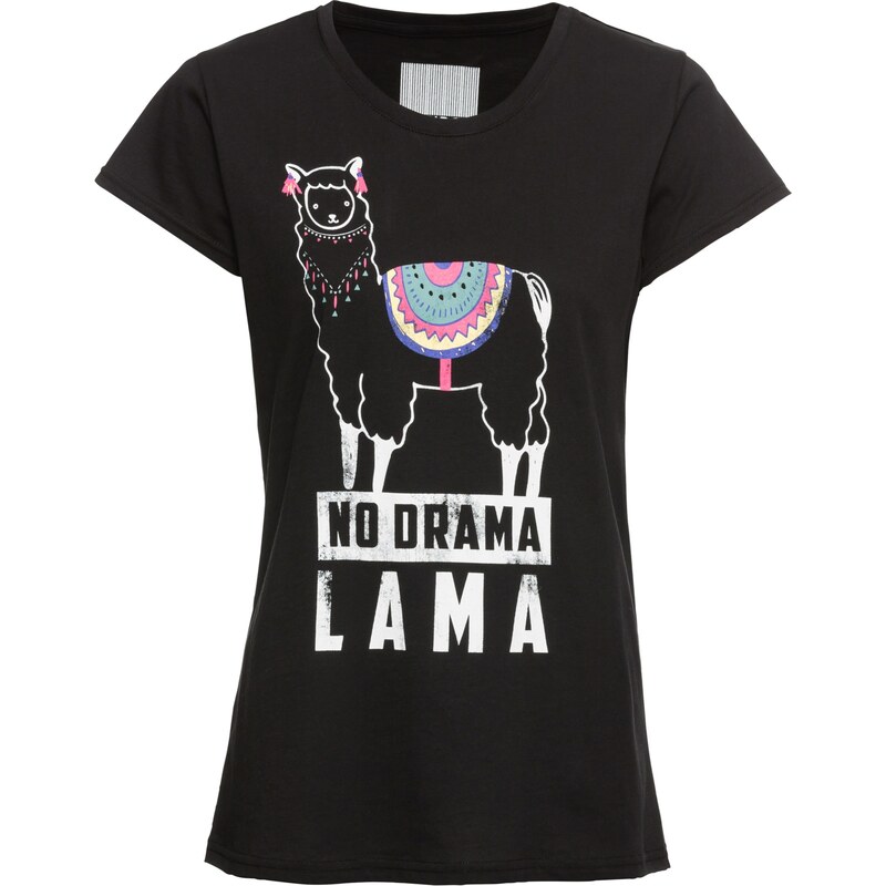 RAINBOW T-Shirt kurzer Arm in schwarz (Rundhals) für Damen von bonprix