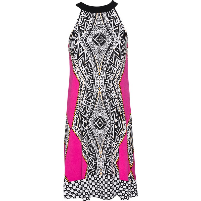 BODYFLIRT boutique Sommerkleid ohne Ärmel in pink von bonprix