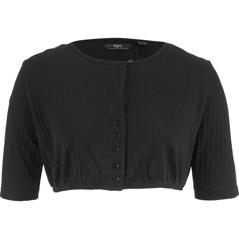 bpc bonprix collection Dirndl-Spitzenshirt mit halblangen Ärmeln halber Arm in schwarz für Damen von bonprix