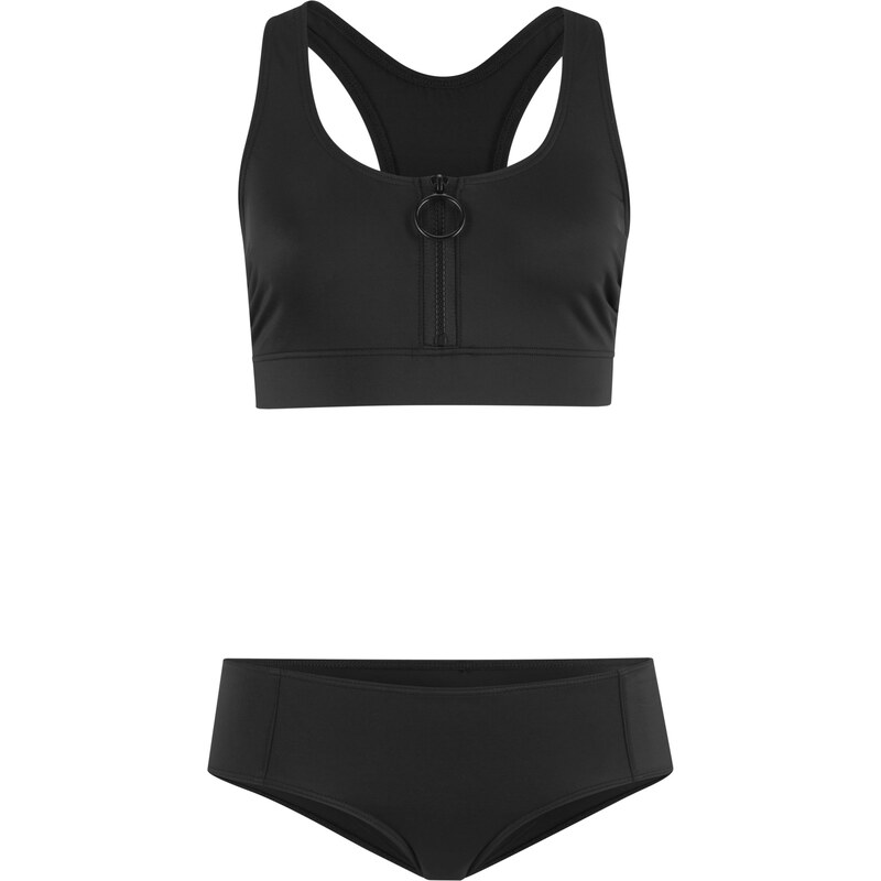 bpc bonprix collection Nachhaltiger Bustier Bikini aus Econyl (2-tlg.Set) in schwarz für Damen von bonprix
