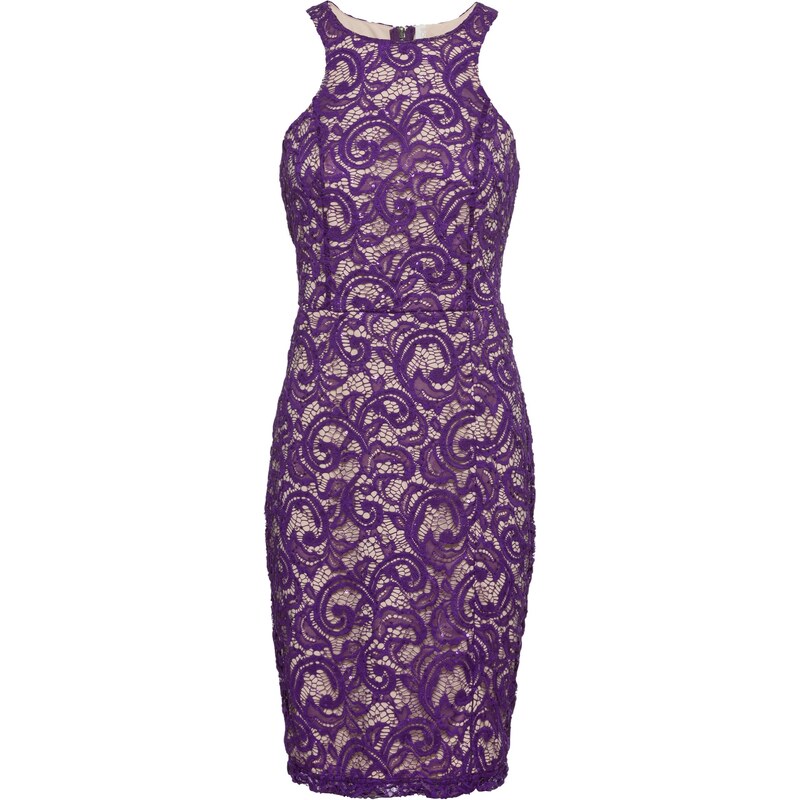 BODYFLIRT boutique Kleid mit Spitze ohne Ärmel in lila von bonprix