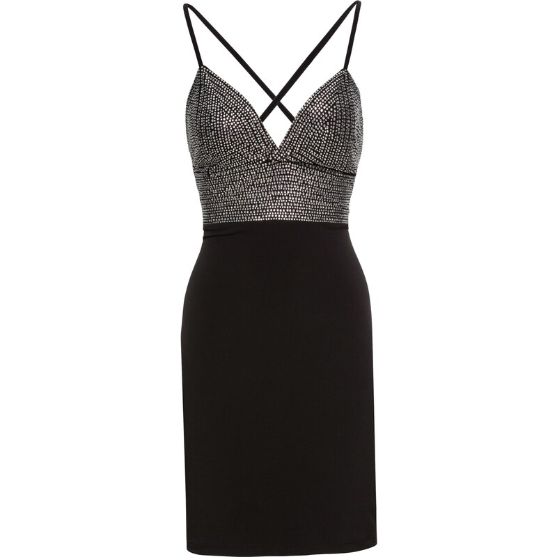 BODYFLIRT boutique Partykleid ohne Ärmel in schwarz von bonprix