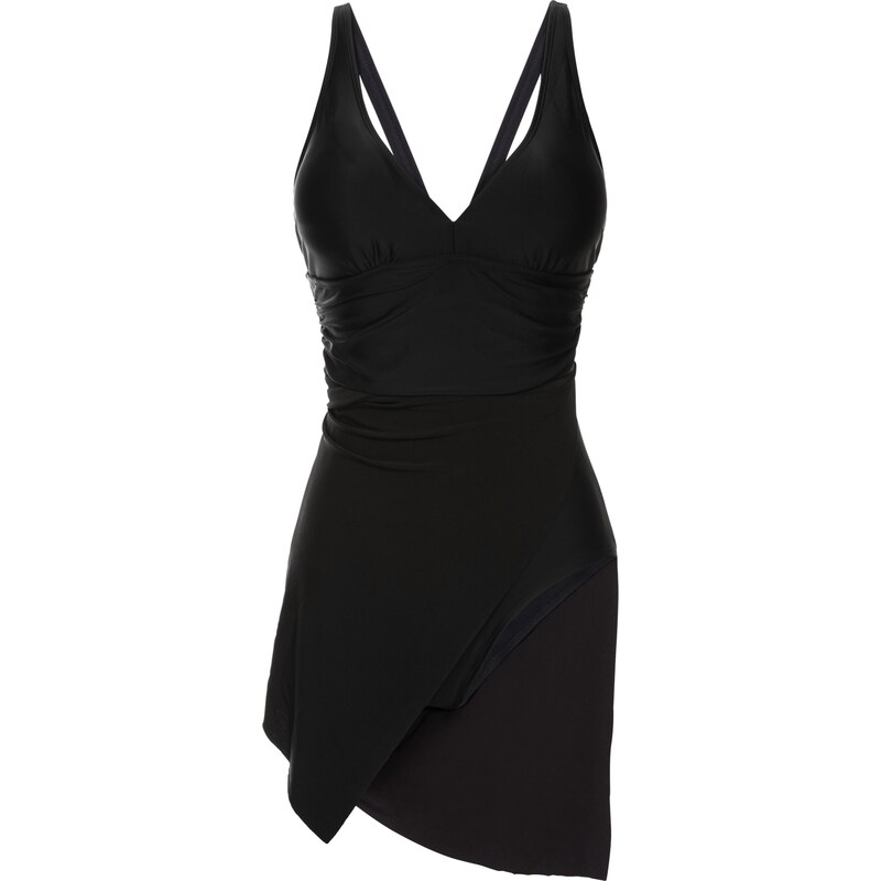 bpc selection Badekleid in schwarz für Damen von bonprix