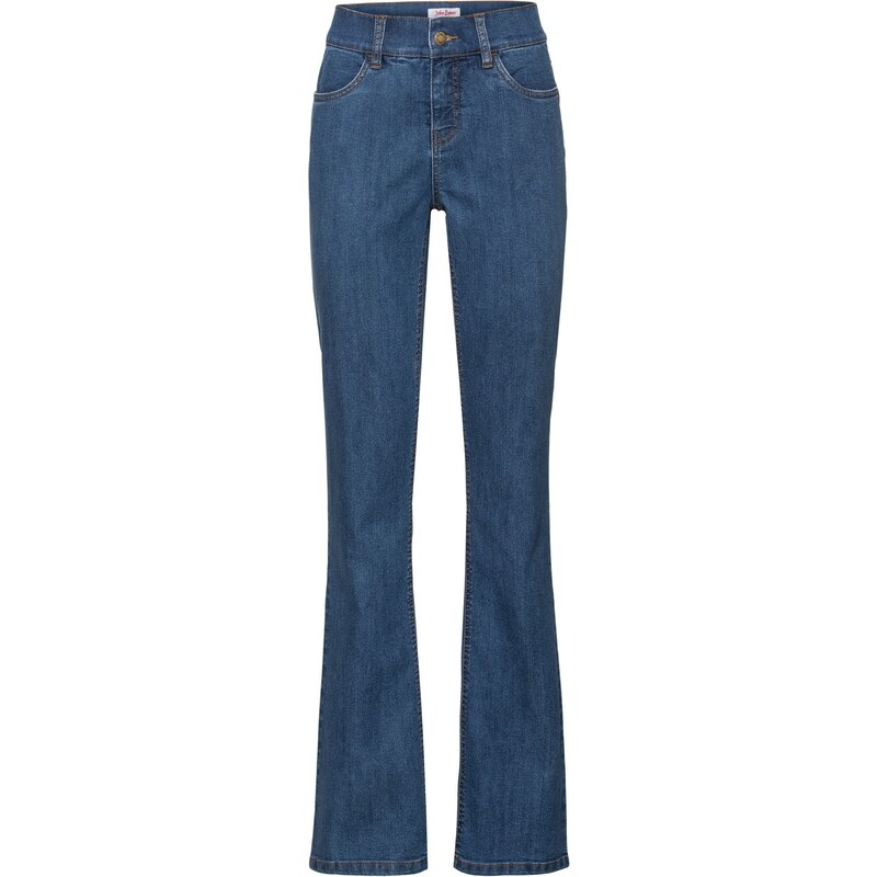 John Baner JEANSWEAR Komfort-Stretch-Jeans mit Push-up-Effekt Bootcut in blau für Damen von bonprix