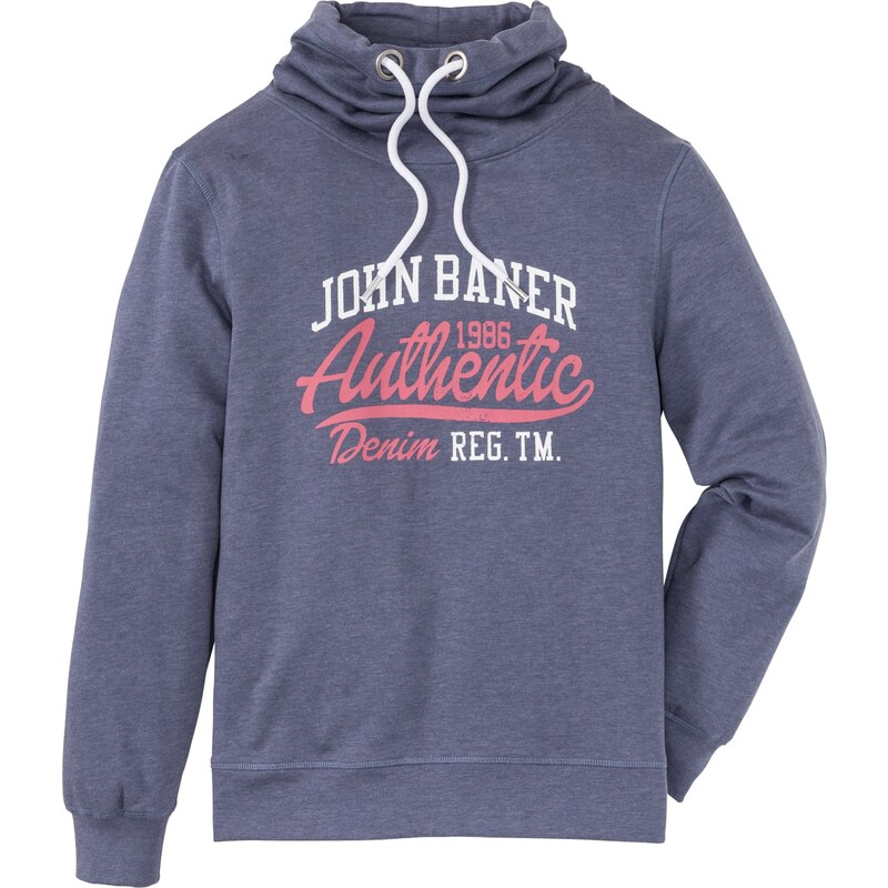 John Baner JEANSWEAR Sweatshirt Regular Fit langarm in blau für Herren von bonprix