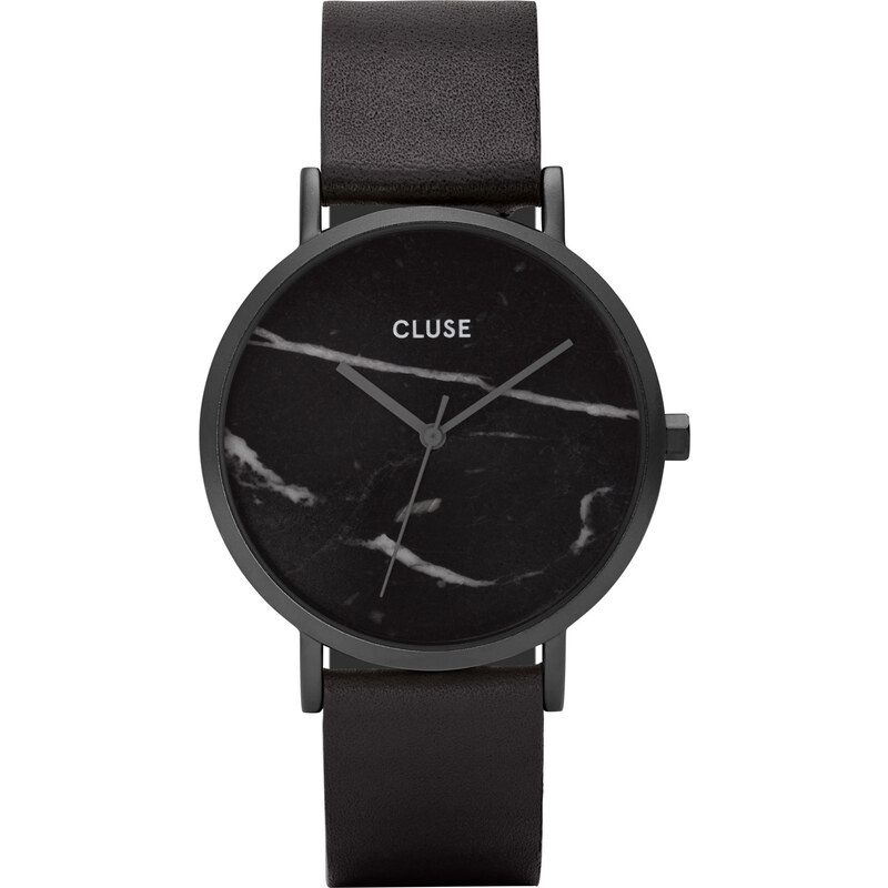 Cluse La Roche Full Black Marble Armbanduhr CL40001