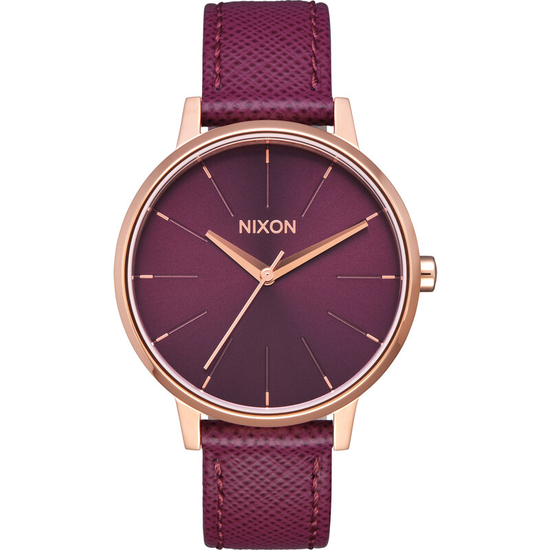 Nixon Damenuhr Kensington Leather Rose Gold/Bordeaux A108 2479