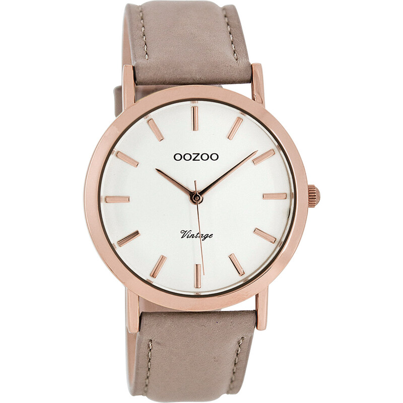 Oozoo Vintage Damen-Armbanduhr Taupe 38 mm C8112