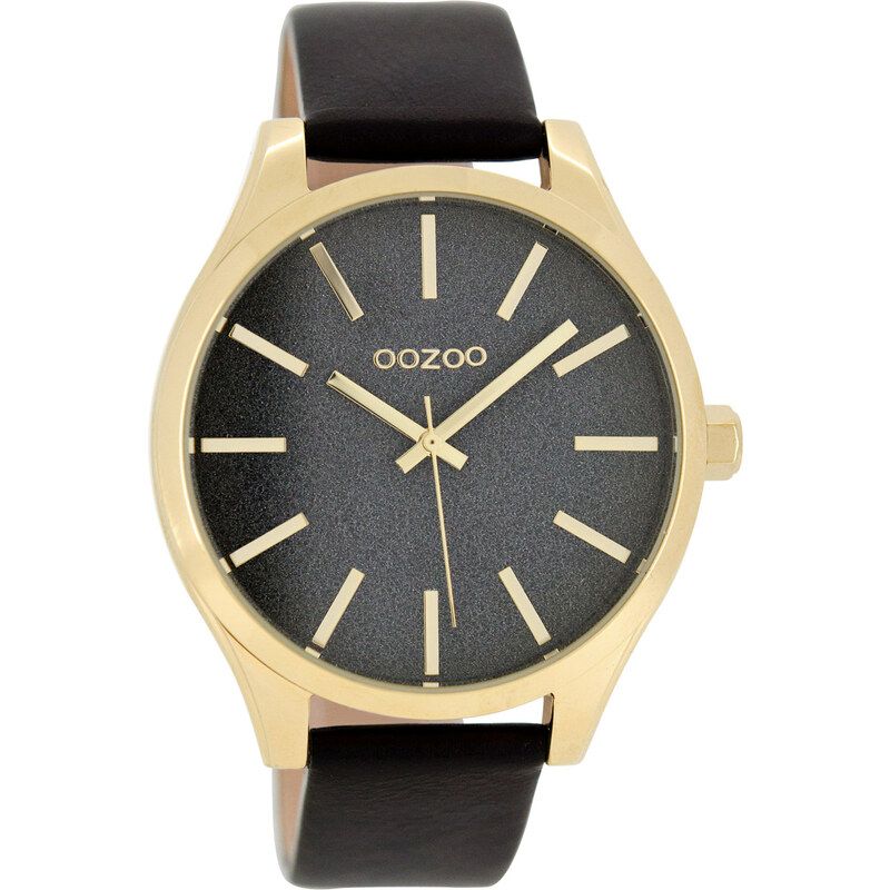Oozoo Damen-Armbanduhr mit Lederband Schwarz 42 mm C8369