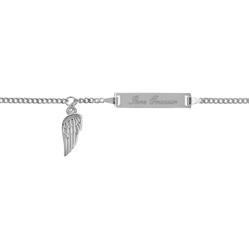 trendor Gravur-Armband für Teenager 925 Silber Länge 16 cm 35658-16