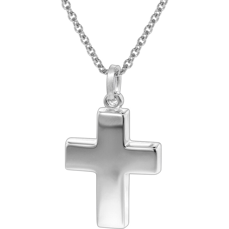 trendor Halskette mit Kreuz Silber 925 35845-45, 45 cm