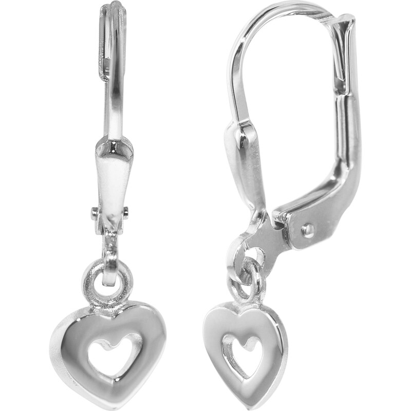 trendor Silber Kinder-Ohrringe mit Herzchen 35836