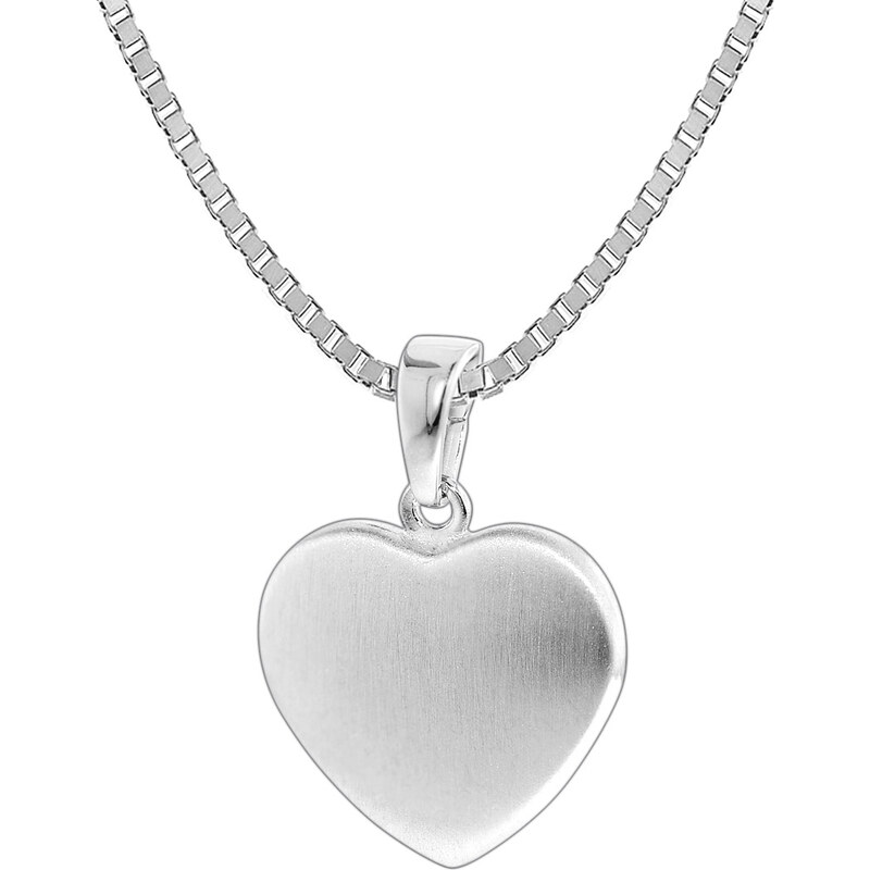 trendor Kinder-Halskette mit Herz-Anhänger Silber 925 35823