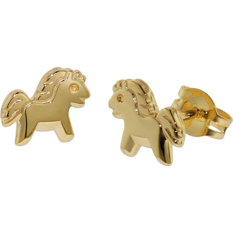 trendor Kinder Gold-Ohrringe Pony 35806