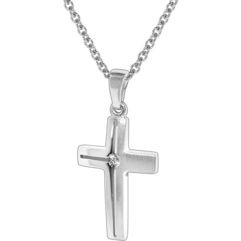 trendor Halskette mit Kreuz Silber 925 35867