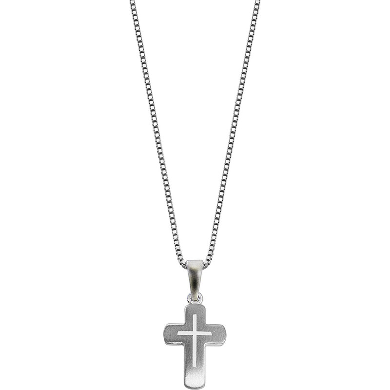 trendor Kinder-Halskette mit Kreuz 925 Silber 48870