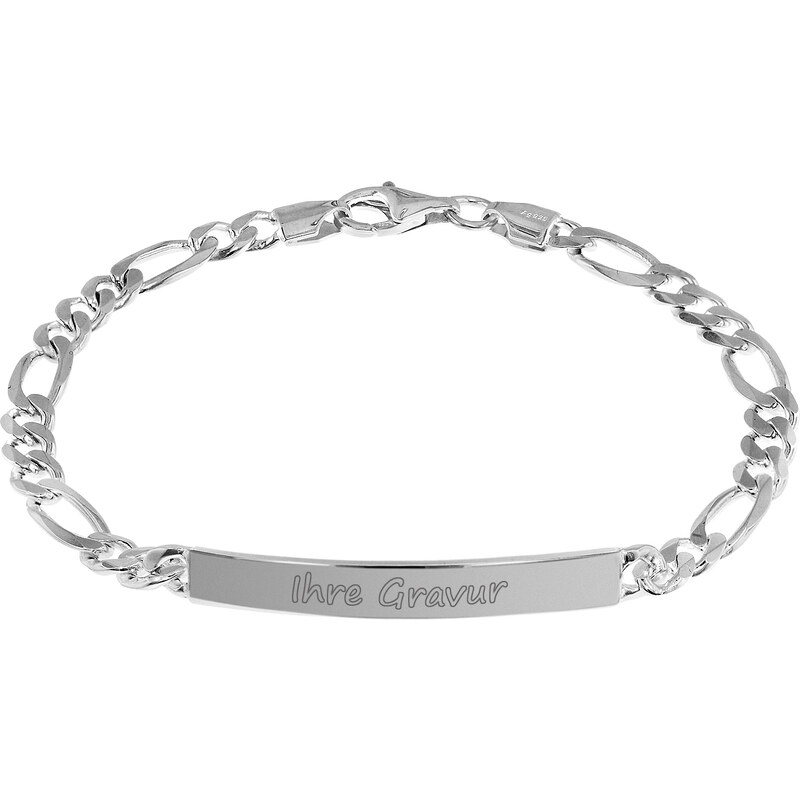 trendor Gravur Armband 925 Silber Namenskette für Herren 35958-21