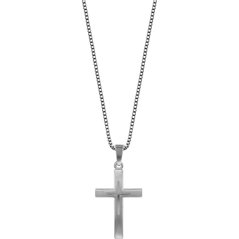 trendor Kreuz mit Kinder-Halskette Silber 925 79602