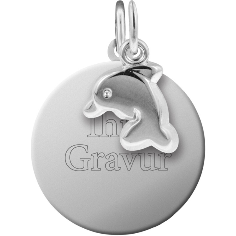 trendor Silber Kinder Gravur-Set Delfin 87653