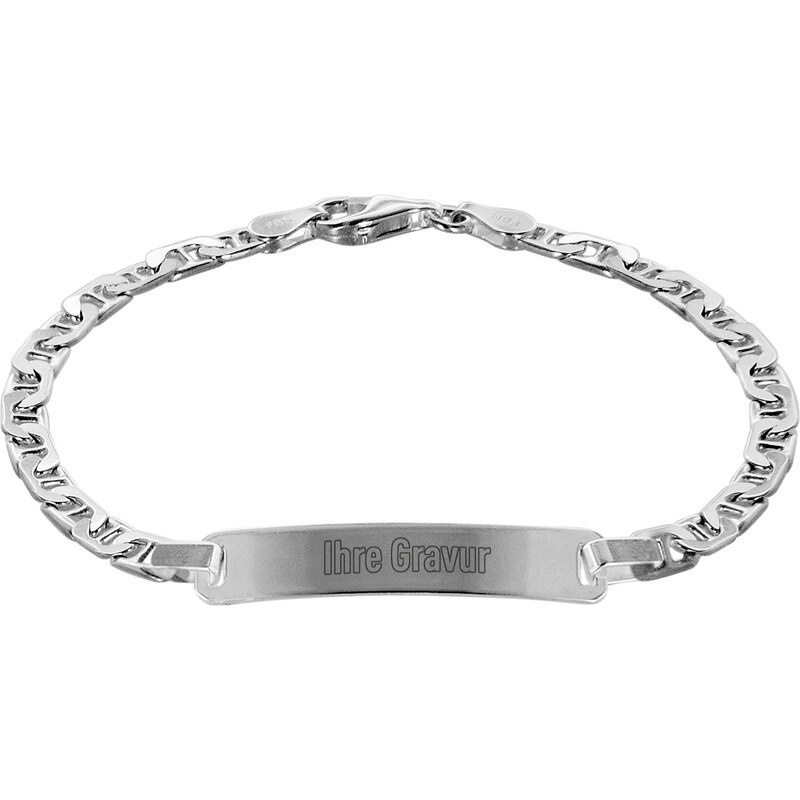 trendor Silber Damen ID-Armband 19 cm 88636