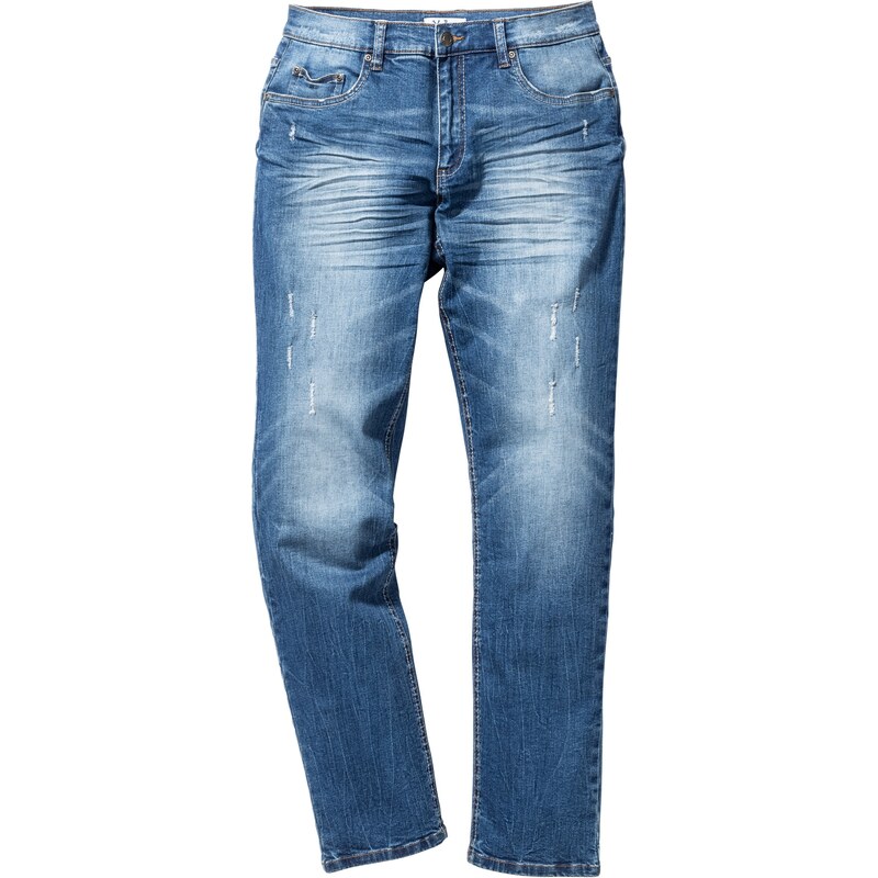 Stretch-Jeans Slim Fit Straight blau Herren bonprix