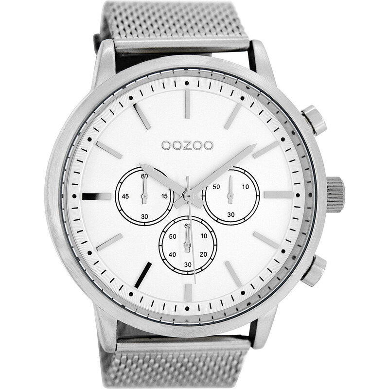 Oozoo Herren-Armbanduhr Weiß 48 mm C8260