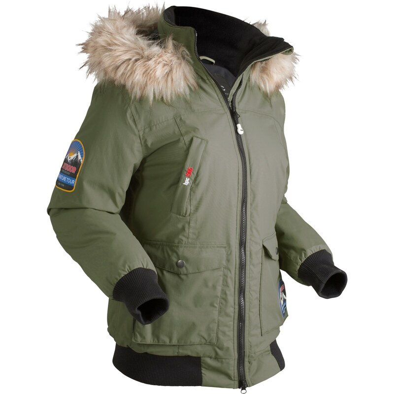 bpc bonprix collection Outdoor-Funktions-Jacke mit Kapuze langarm grün Damen bonprix