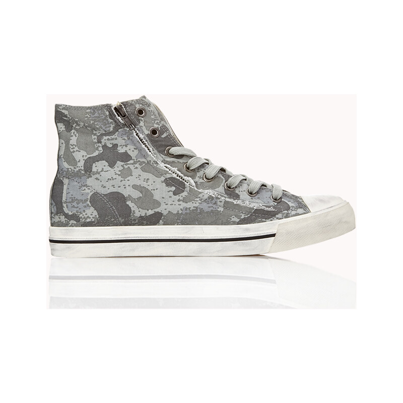 21 MEN Hohe Camouflage Sneakers
