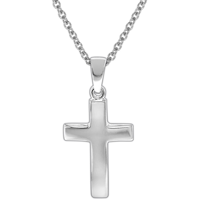 trendor Kinder Halskette mit Kreuz 925 Silber 35868