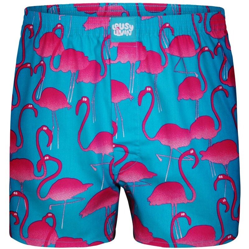 Lousy Livin Boxershorts 'Flamingos Turquoise'