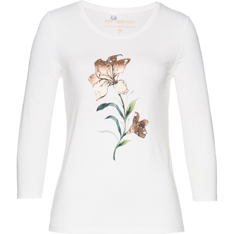 bpc selection Shirt mit 3/4-Ärmeln 3/4 Arm in weiß für Damen von bonprix