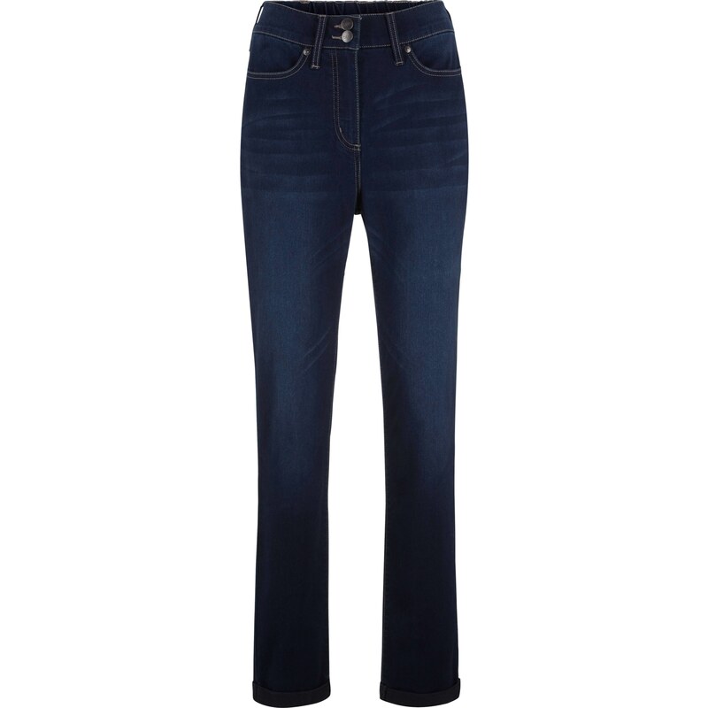 bpc bonprix collection Jeans mit Stern-Stitching in schwarz für Damen von bonprix
