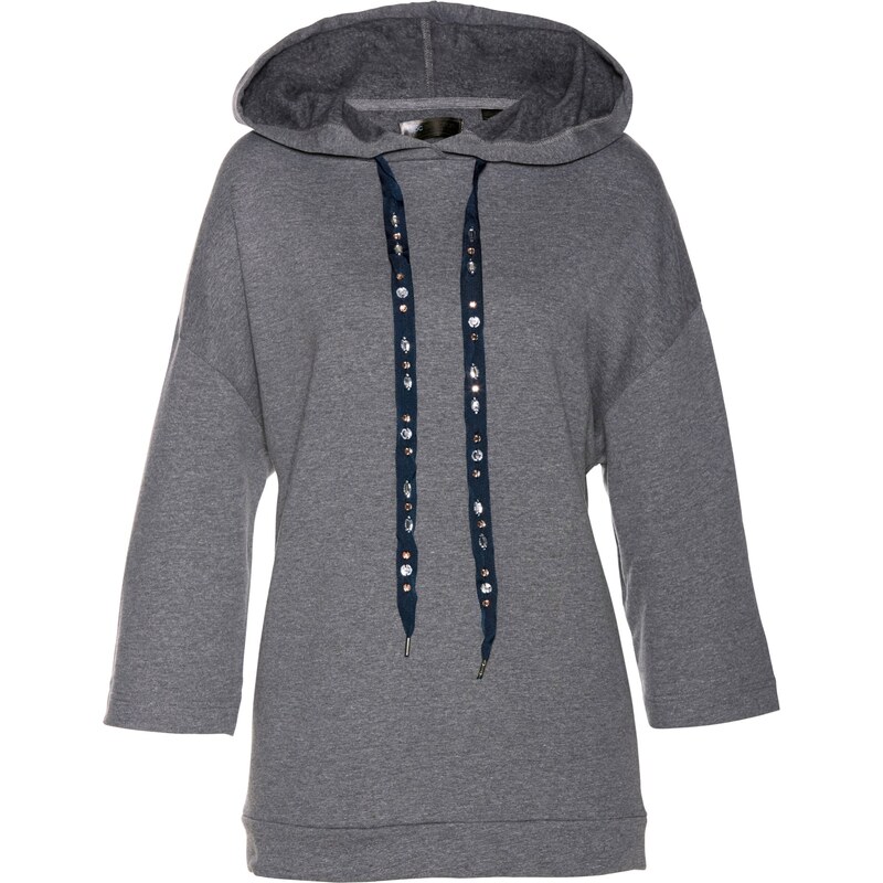 bpc selection Sweatshirt 3/4 Arm in grau für Damen von bonprix