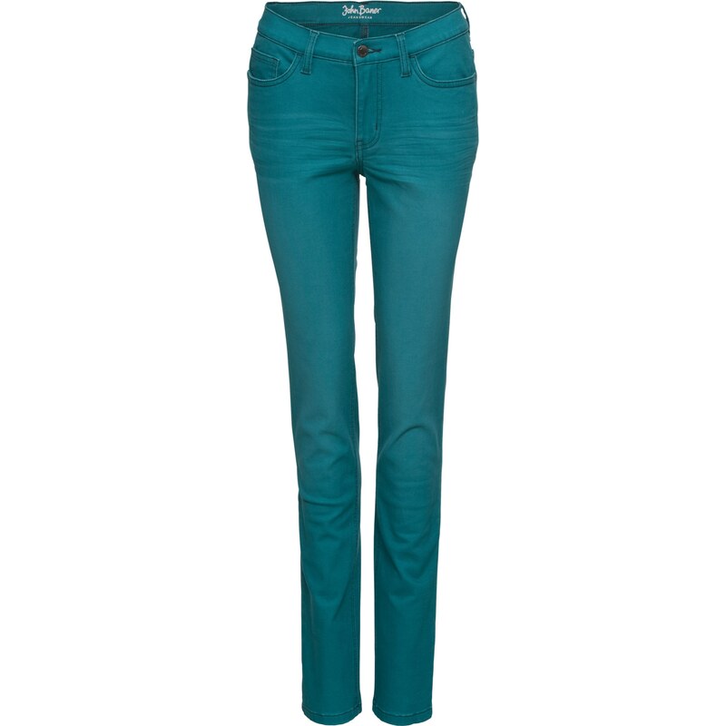 John Baner JEANSWEAR Stretch-Jeans, farbig, SLIM in blau für Damen von bonprix