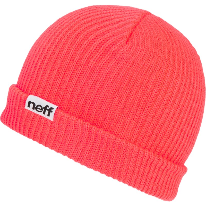 Neff Fold Beanie neon red